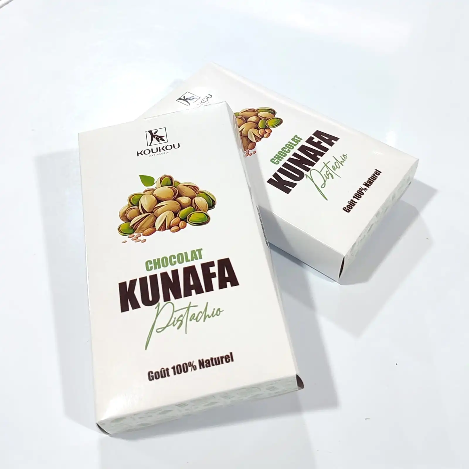 Tablet chocolate kunafa Pistachio